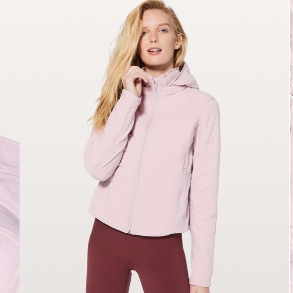 Lululemon Push Your Pace Jacket Porcelain Pink size 6 - Picture 1 of 13